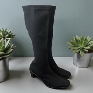 La Canadienne Dali tall pull on waterproof Boots black 11